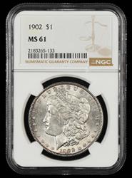 1902 $1 NGC MS61