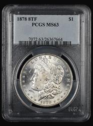 1878 8TF $1 PCGS MS 63