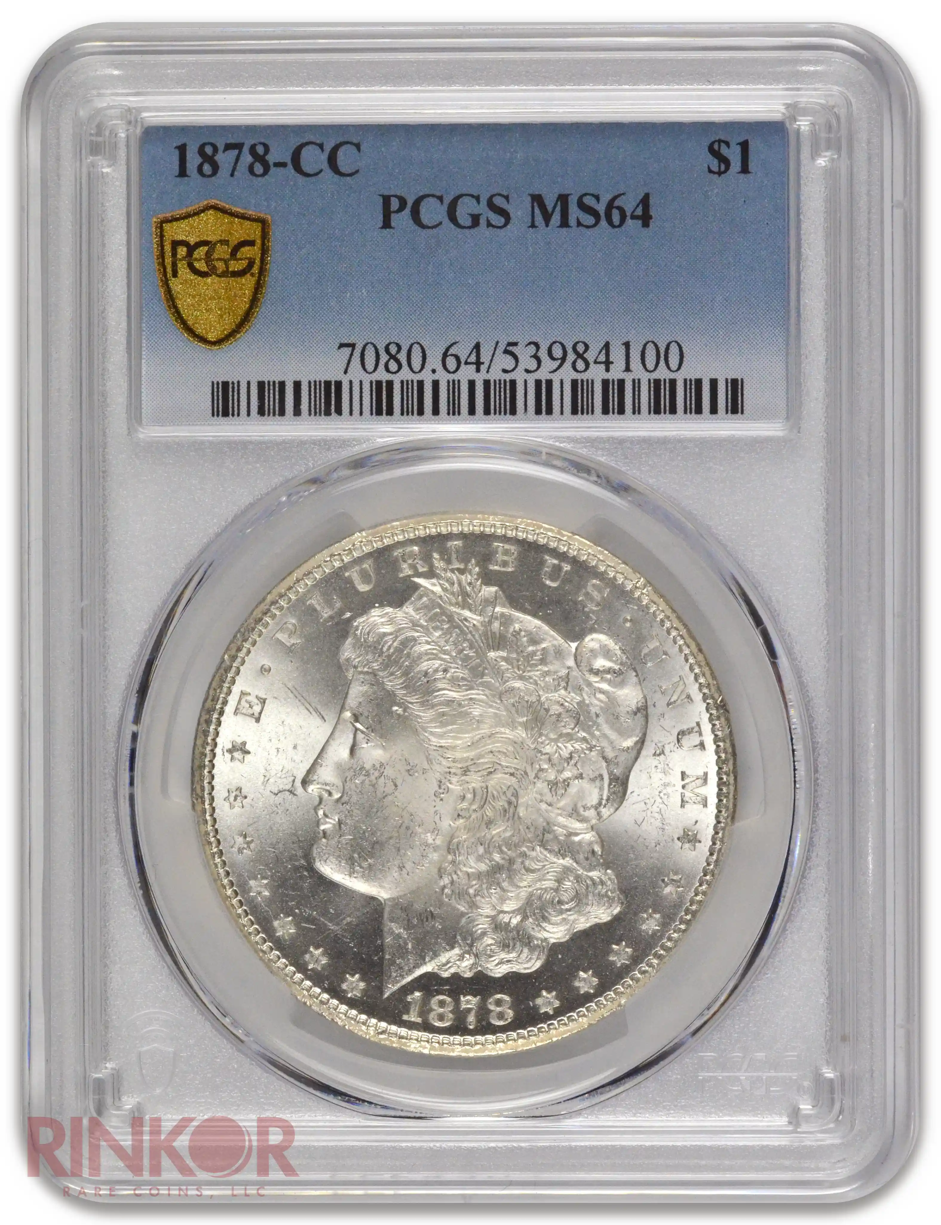 1878-CC $1 Morgan Dollar PCGS MS 64