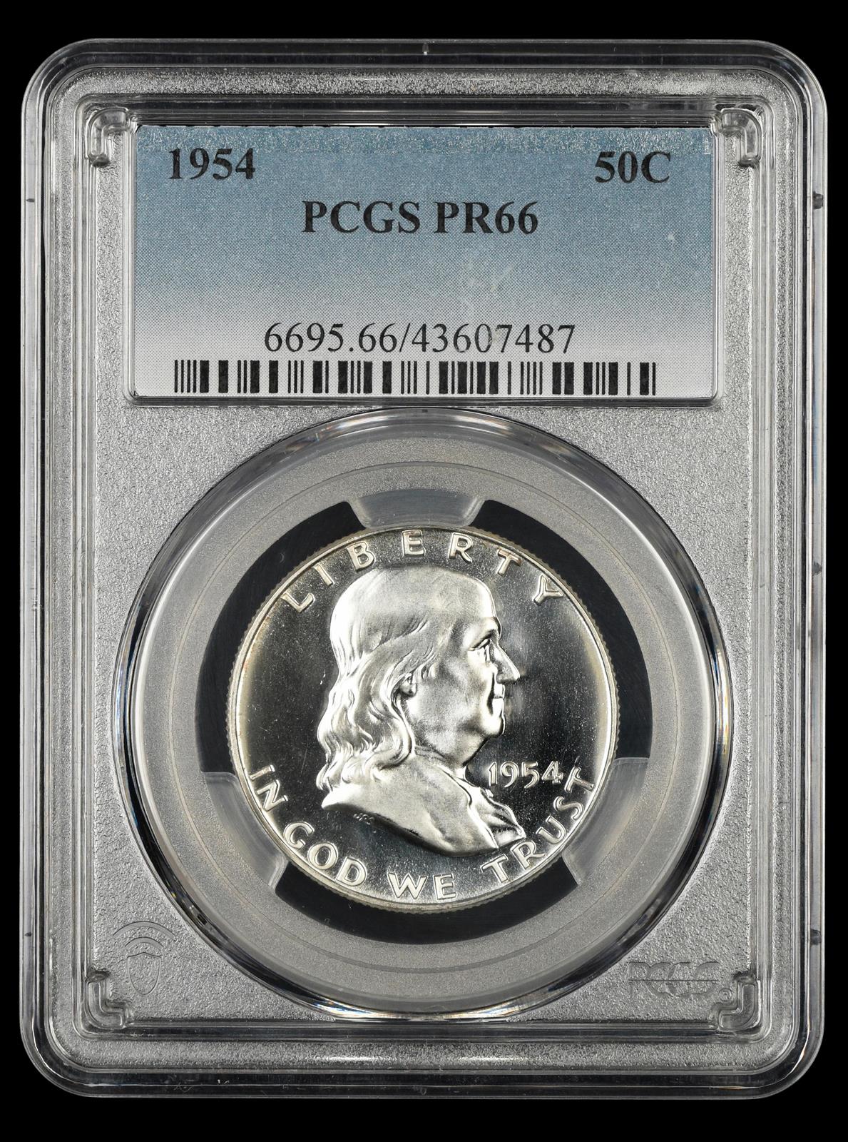 1954 Franklin Half Dollar PCGS PR66 PR66