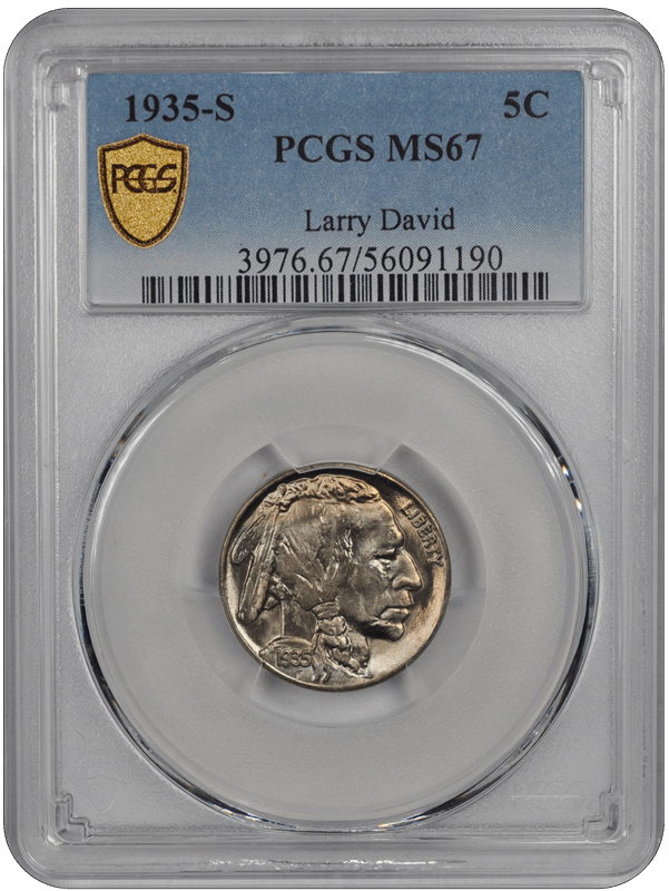 1935-S Buffalo PCGS MS 67
