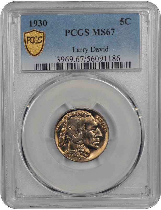 1930 Buffalo PCGS MS 67 