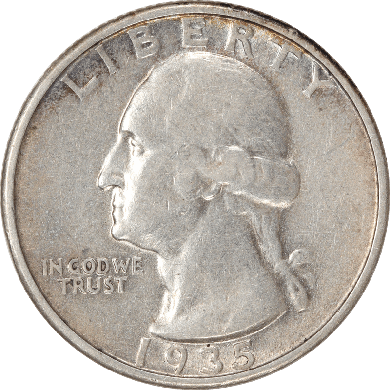 1935 Washington Quarter, 25c Circulated Extra Fine