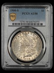 1900-S $1 PCGS AU-58