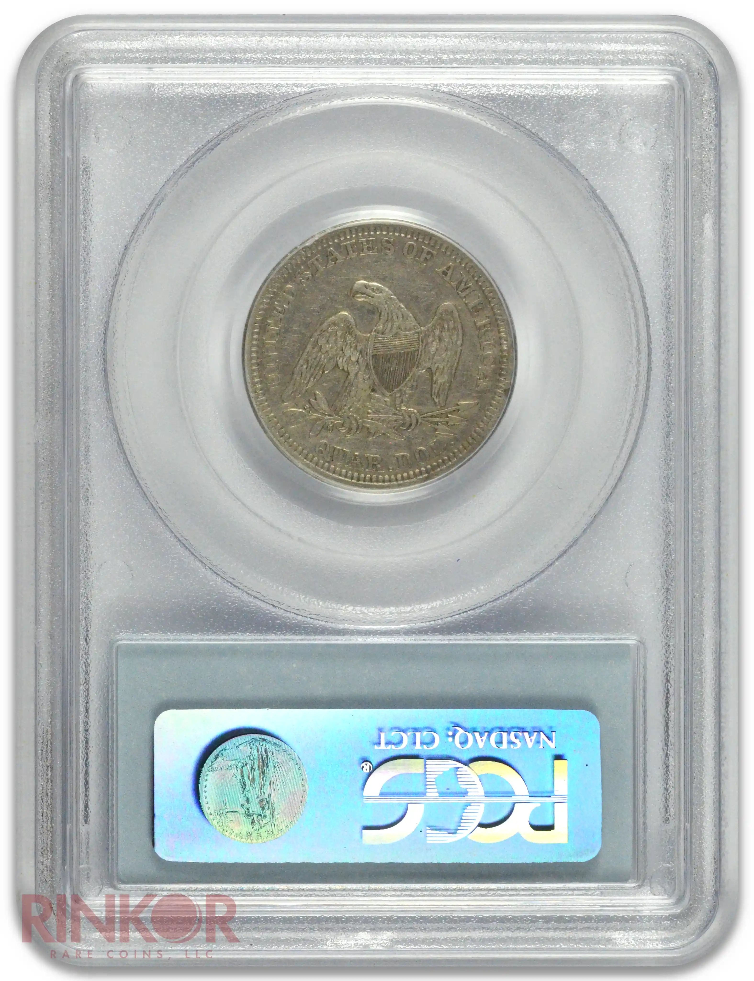 1854 Seated Liberty Quarter PCGS VF-30