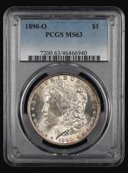 1890 O $1 PCGS MS63 MS63