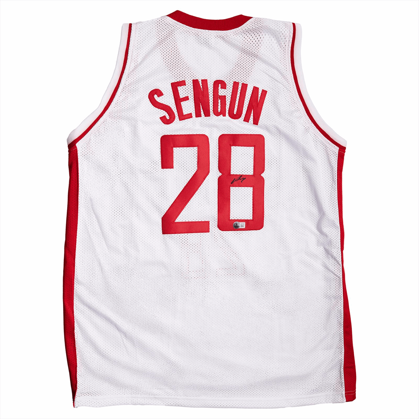 Alperen Sengun Signed Custom Jersey Beckett Witnessed 