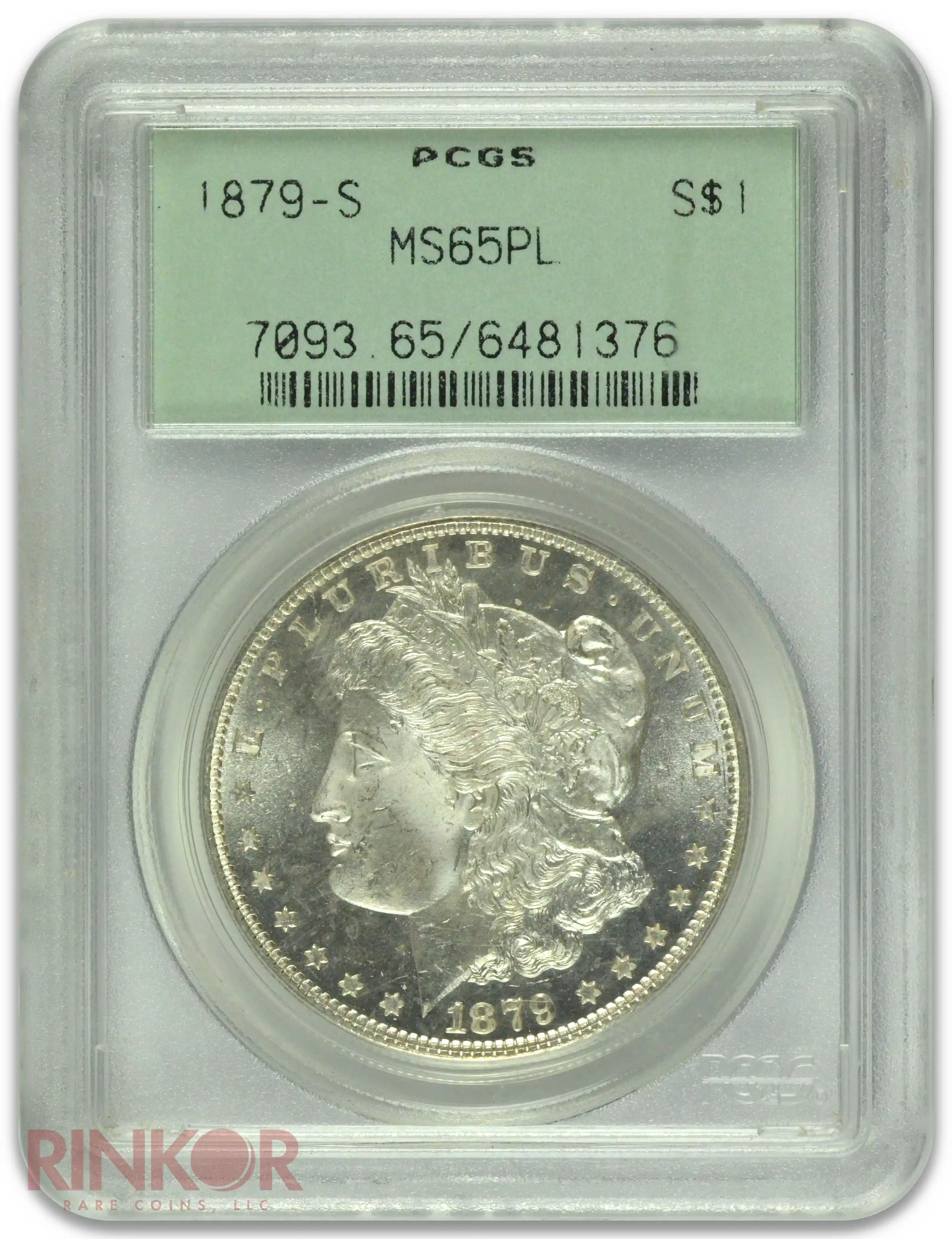 1879-S $1 PCGS MS 65 PL