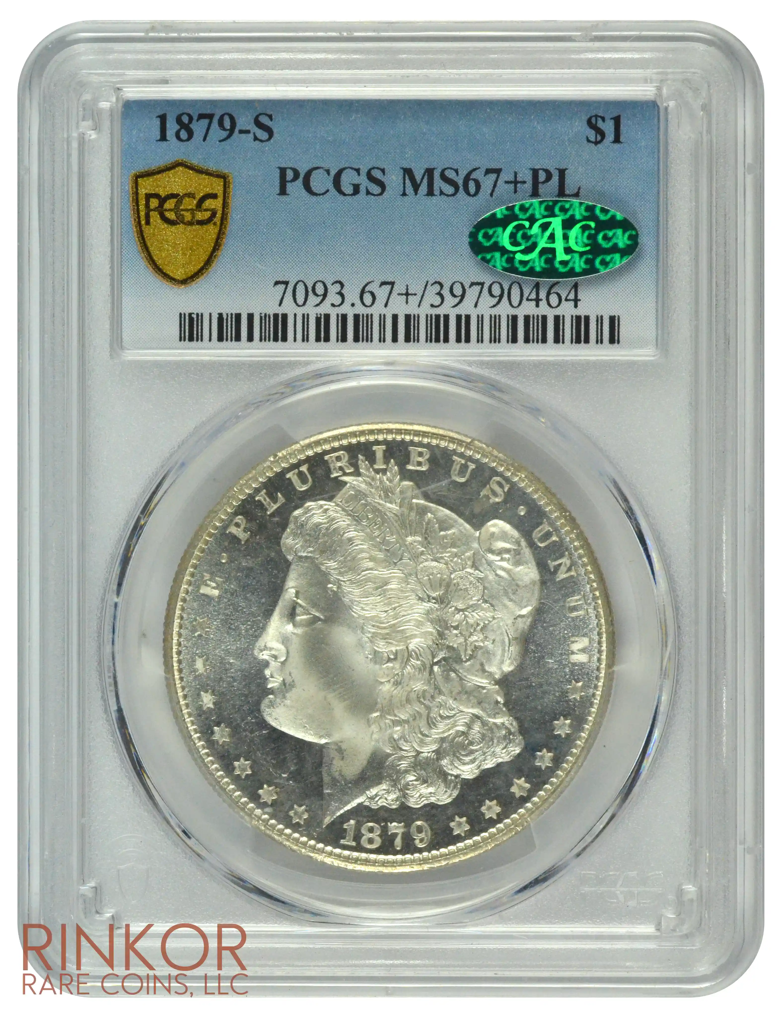 1879-S $1 PCGS MS 67+ PL CAC