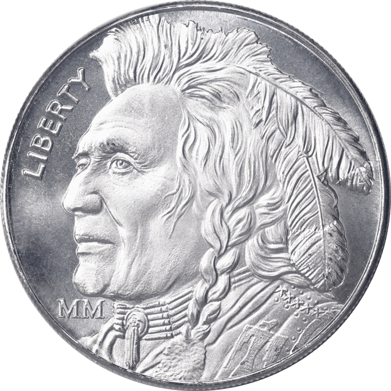 1 Roll of 20 999 Fine Silver Buffalo Rounds New Design 