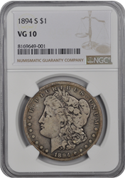 1894 S  Morgan Dollar NGC VG-10