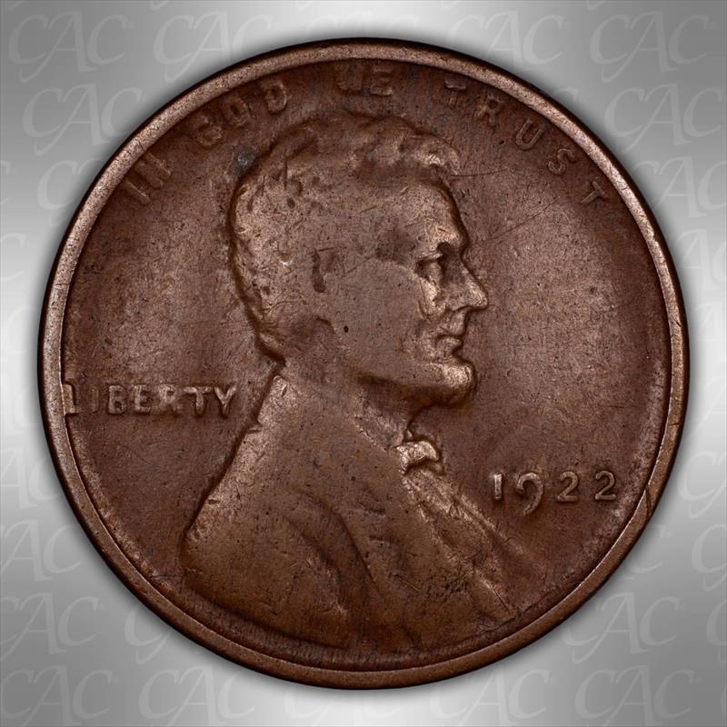 1922 No D 1C CACG VF 20 