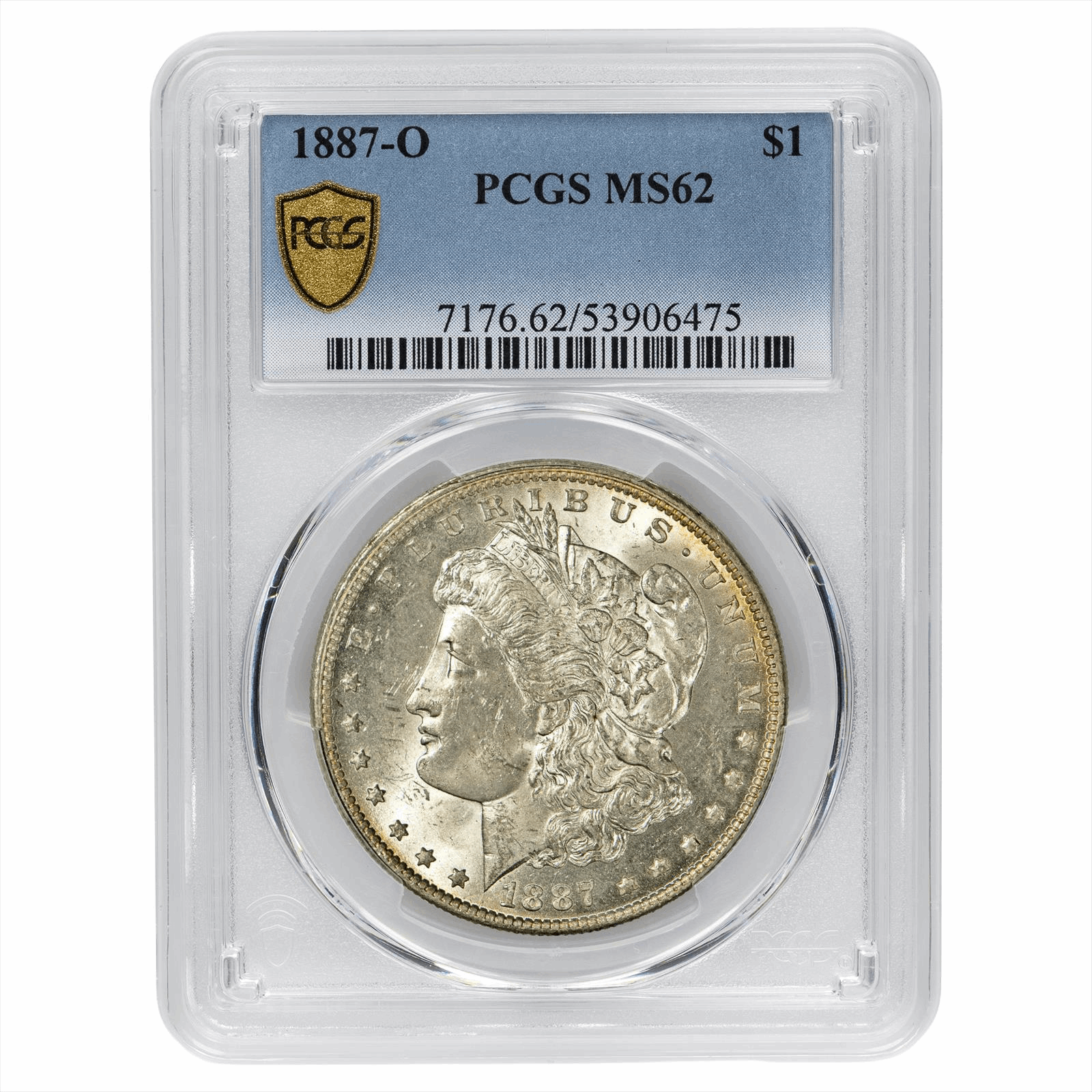 1887-O Morgan Silver Dollar $1 PCGS MS 62
