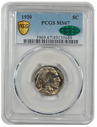1930 Buffalo PCGS CAC MS 67