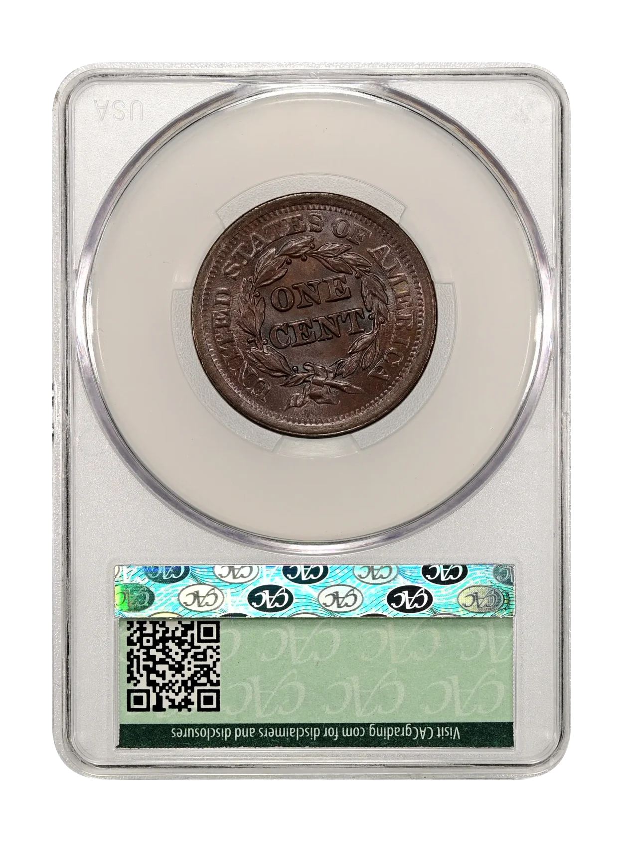1852 1c CACG MS 64 BN