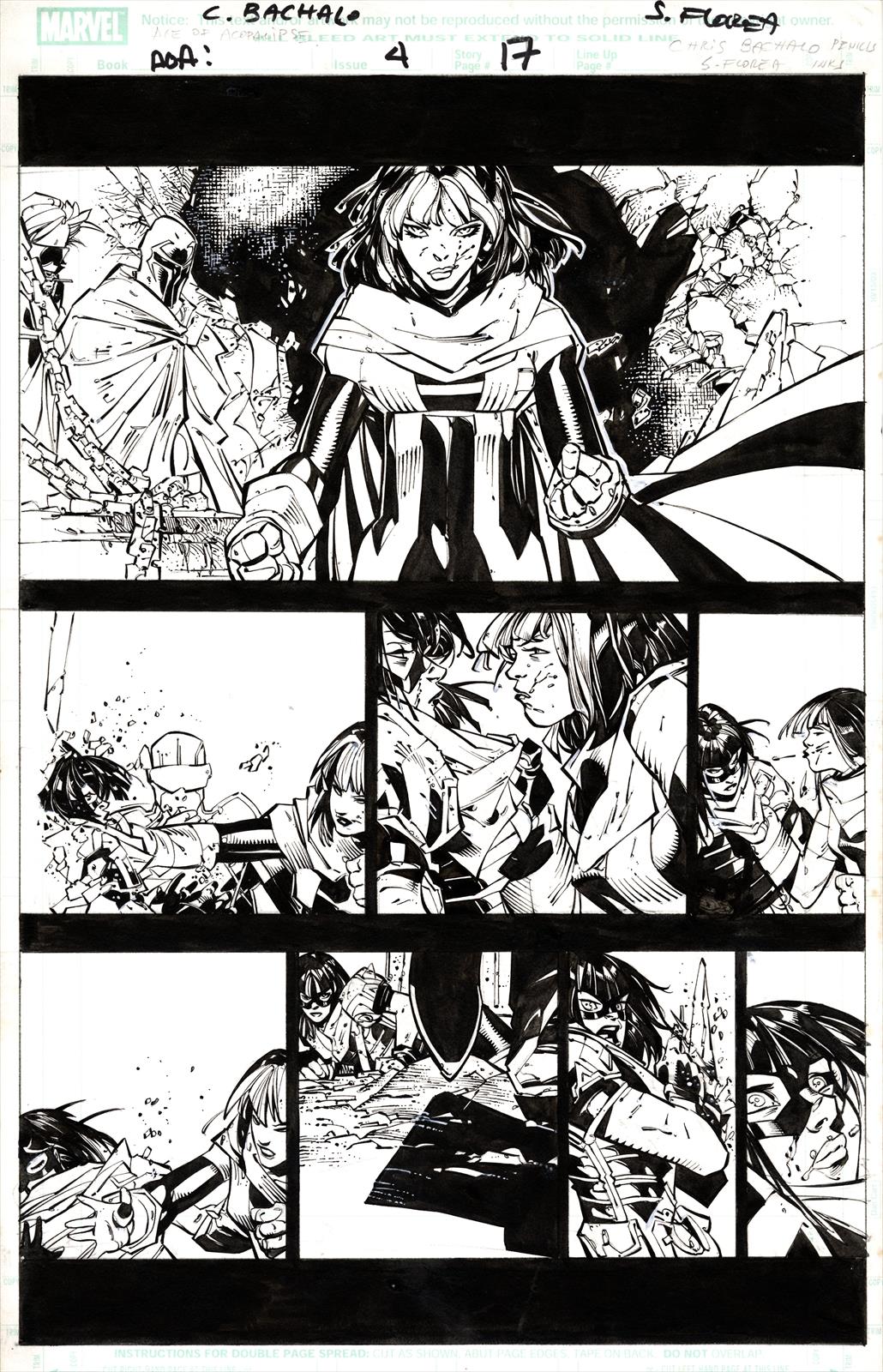 Age of Apocalypse #4 Page 17 Artist:  Chris Bachalo (Penciller) Media Type: Pen and Ink Art Type: Interior Page 