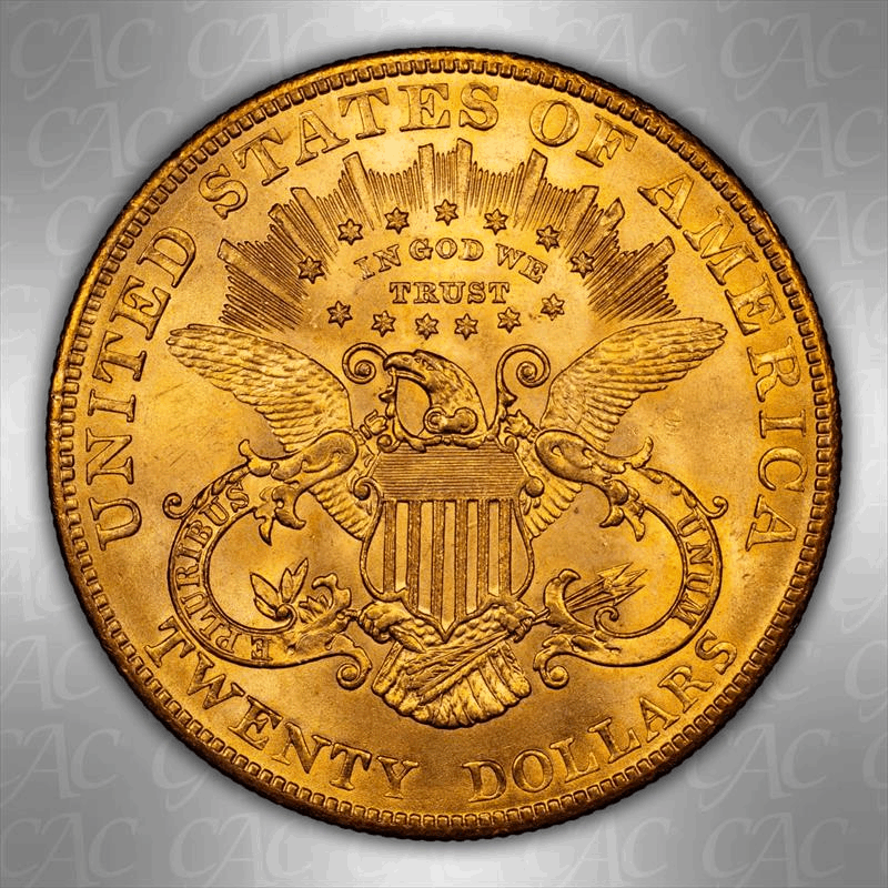 1904 $20 CACG MS 65 