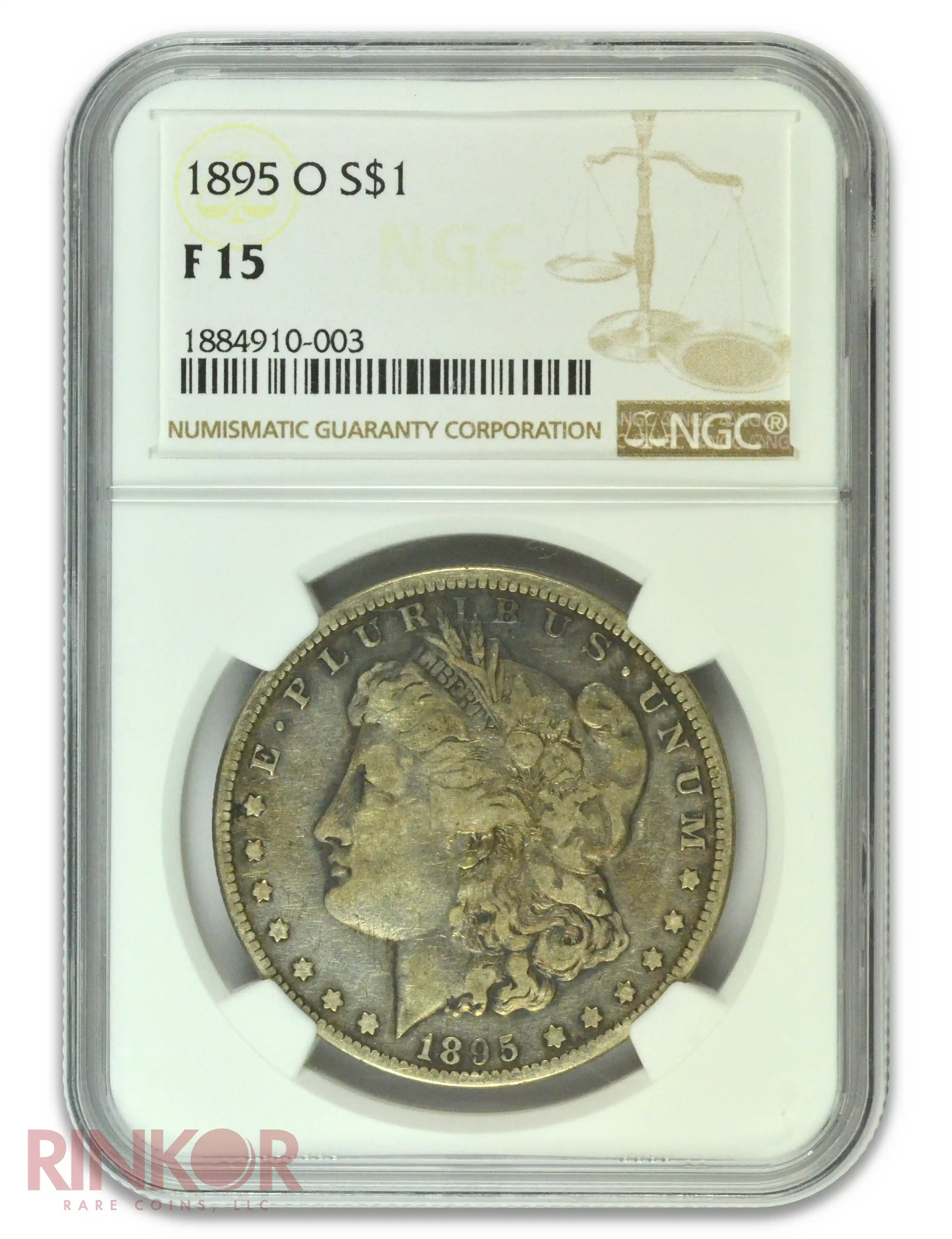 1895-O $1 Morgan Dollar NGC F-15
