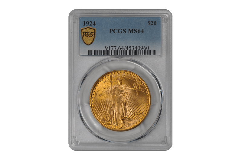 1924 St. Gaudens $20 PCGS MS 64