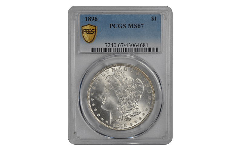 1896 $1 Morgan Dollar PCGS  #3366-3 MS67