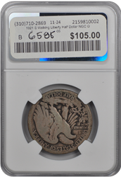 1921 S Walking Liberty Half Dollar NGC G-06