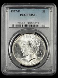 1922-D $1 PCGS MS 61