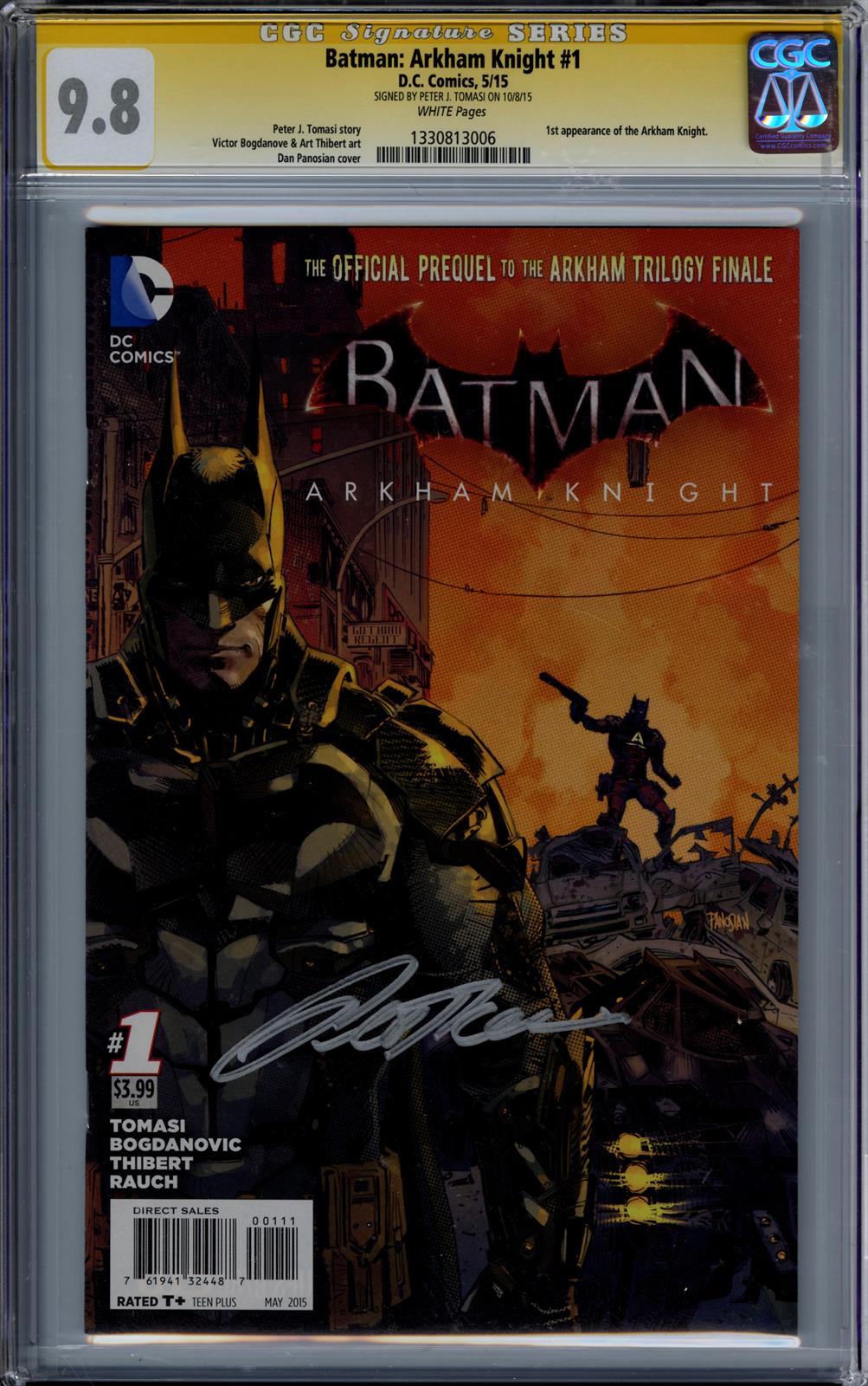 Batman: Arkham Knigh #1 CGC Signature Series 9.8(D.C., 2015) Signed by Peter J. Tomasi 