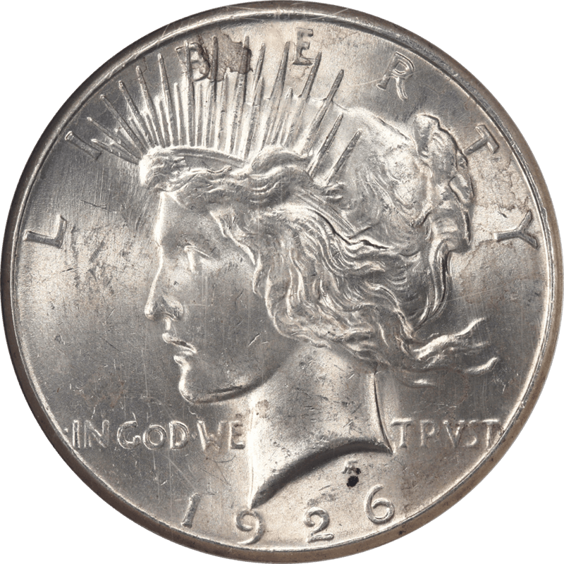 1926 S Silver PEACE Dollar $1 NGC MS 60  - Clean for the Grade