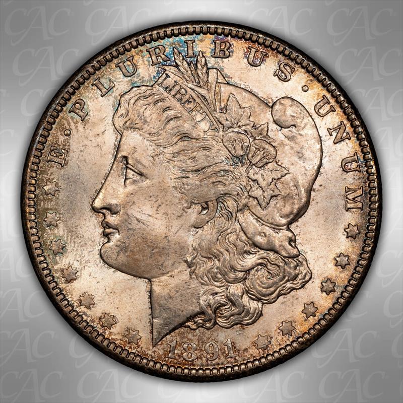 1891-CC $1 CACG MS 63