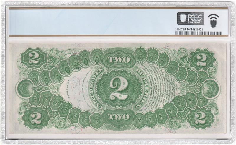 Fr. 60 1917 $2 Legal Tender PCGS AU50 PPQ