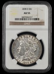 1898 S $1 NGC AU55 AU55