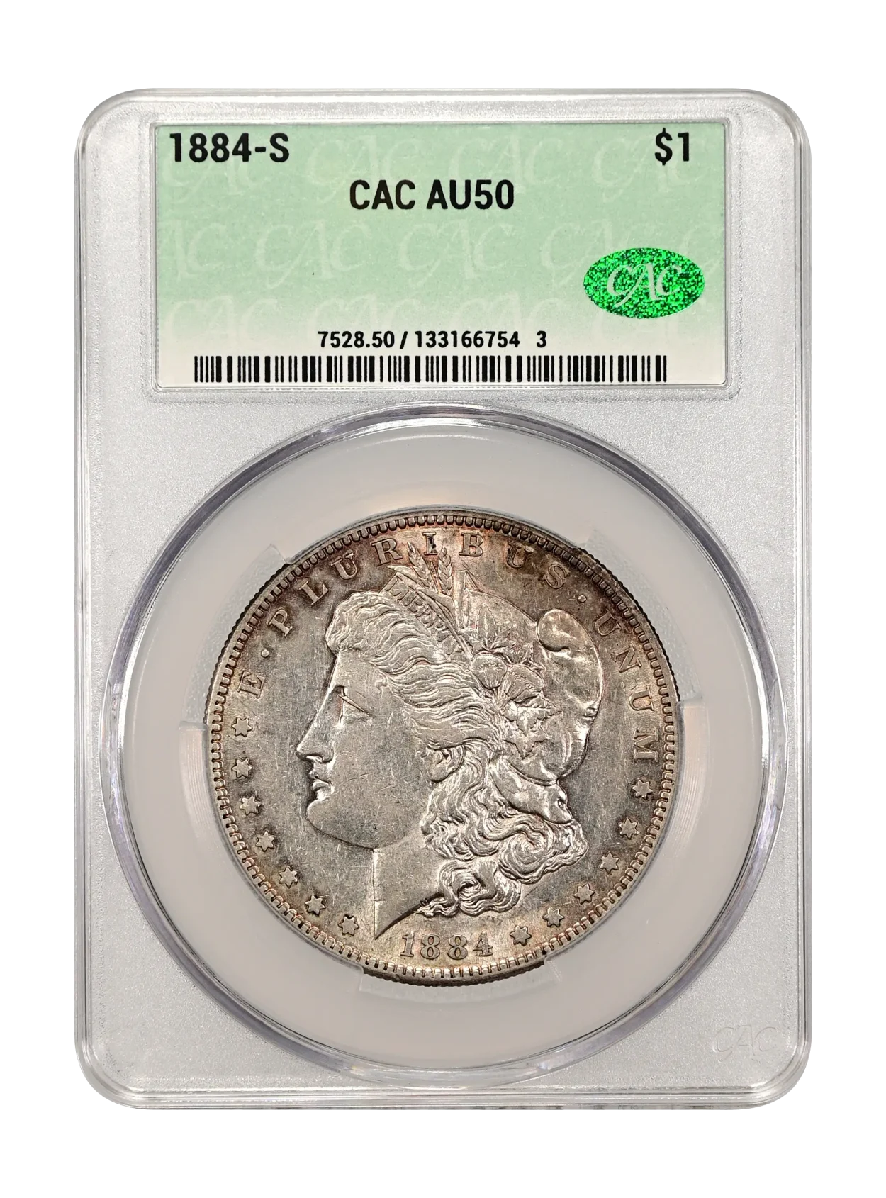 1884-S $1 CACG AU-50