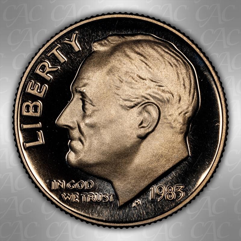 1983 No S 10C CACG PR 69 DCAM