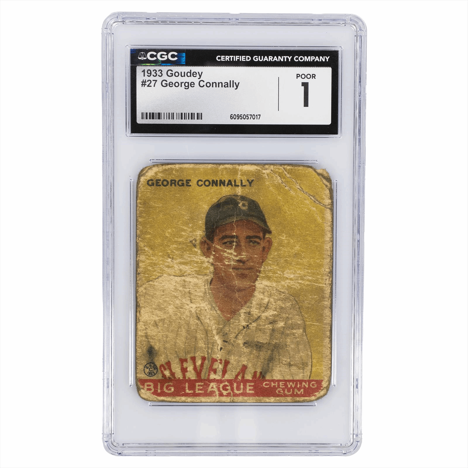 1933 Goudey George Connally #27 CGC POOR 1