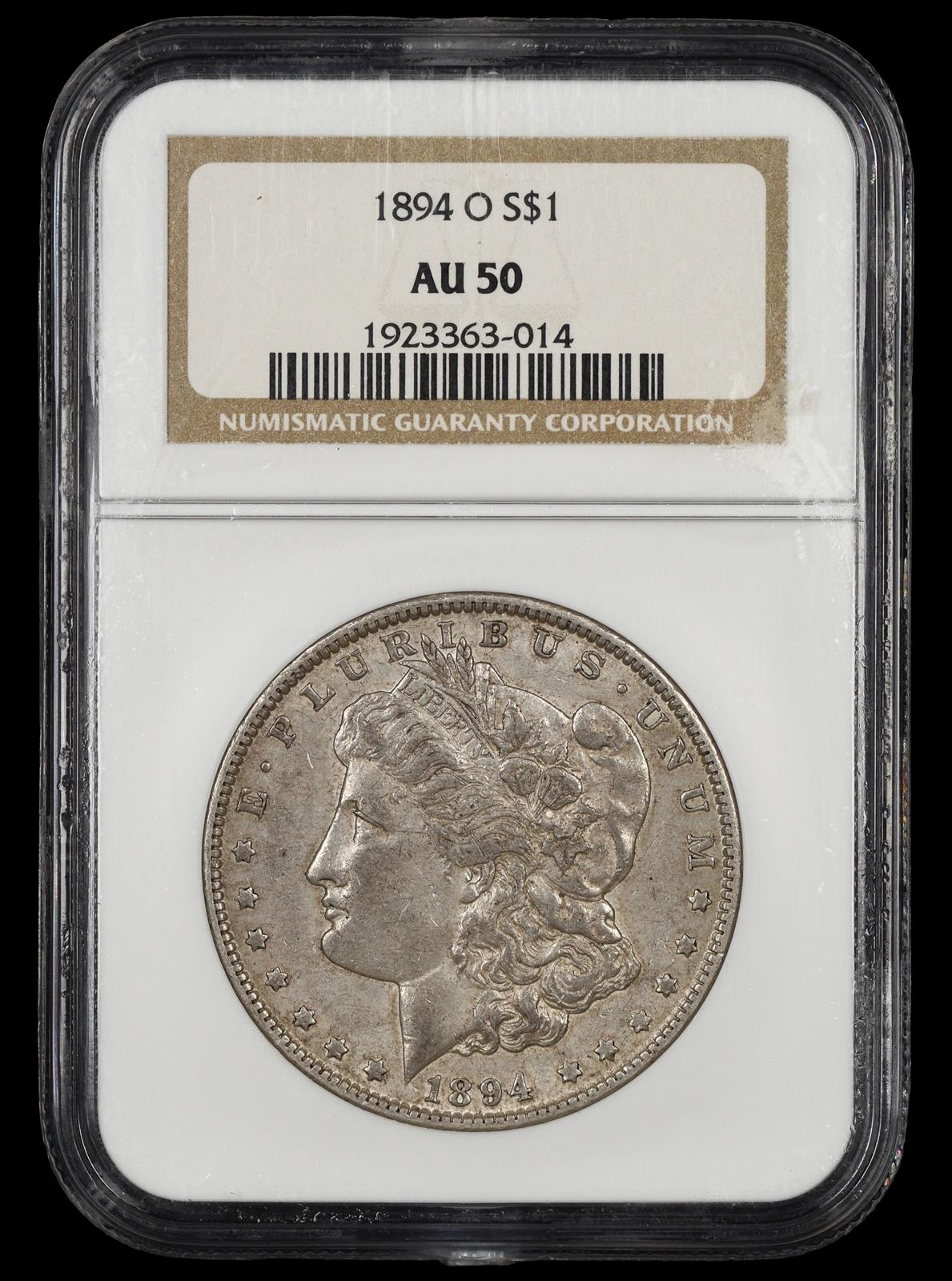1894 O $1 NGC AU 50