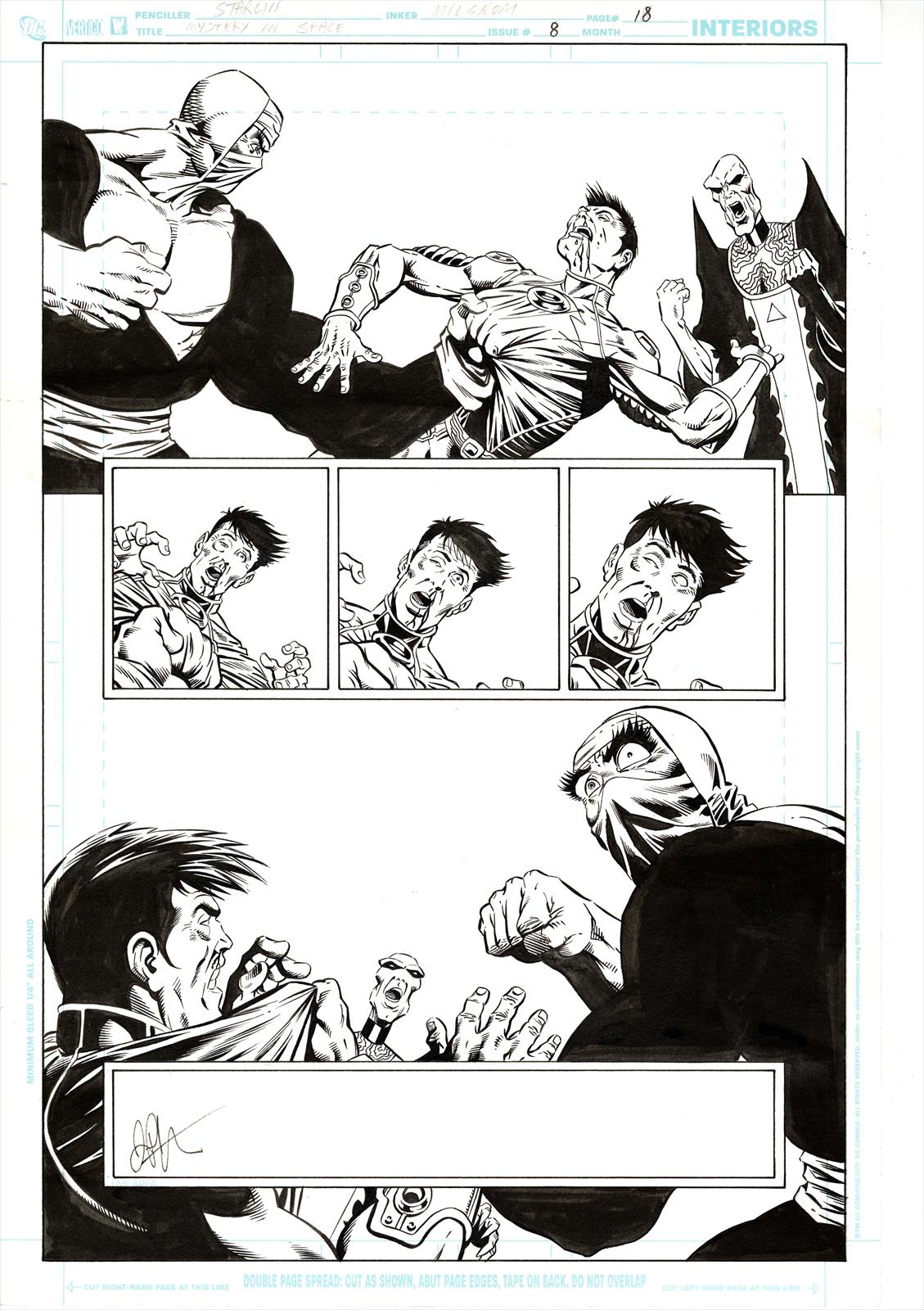Mystery in Space #8 Page 18 Artist:  Jim Starlin (Penciller) ,  Al Milgrom (Inker) Media Type: Pen and Ink Art Type: Interior Page 
