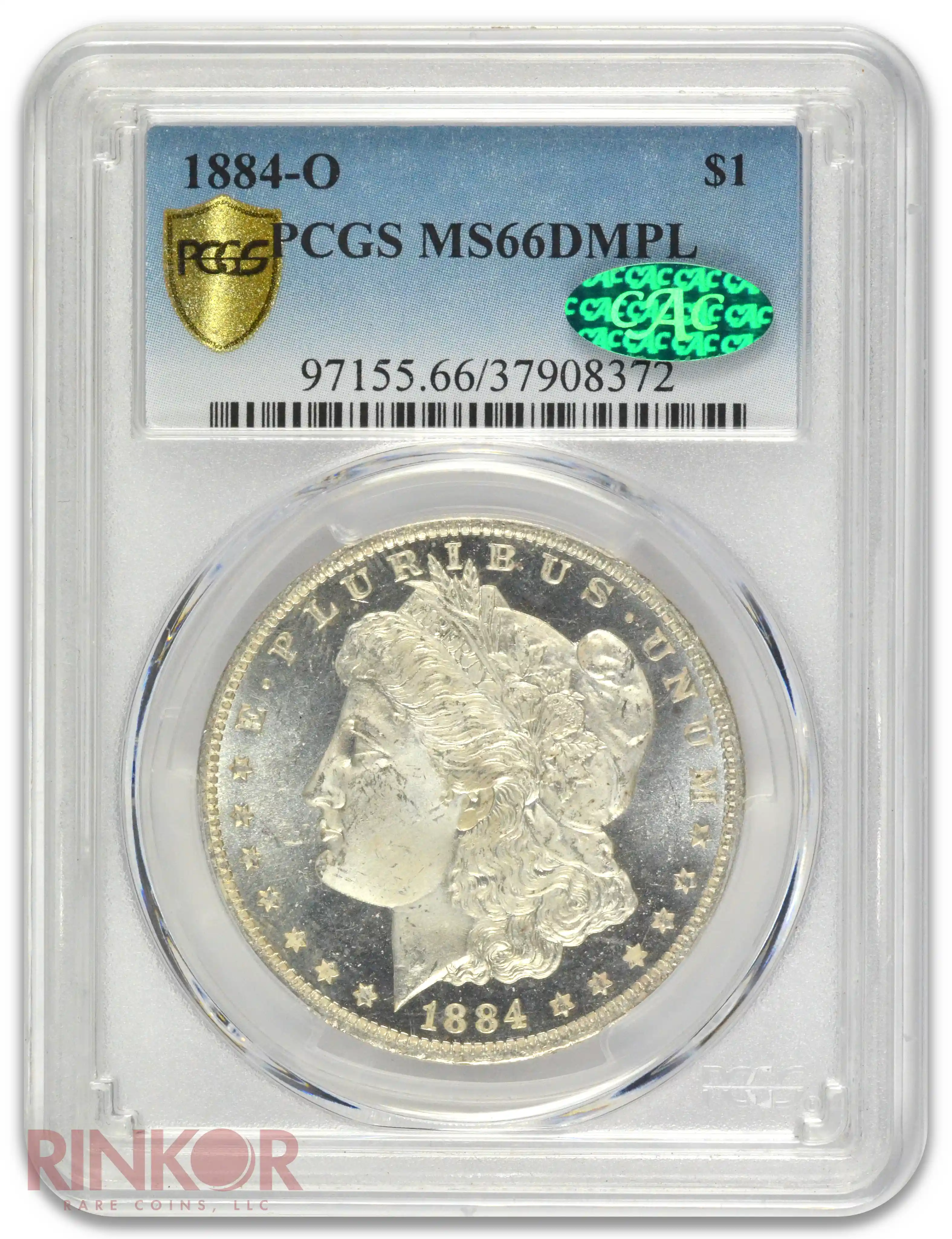 1884-O $1 PCGS MS 66 DMPL CAC