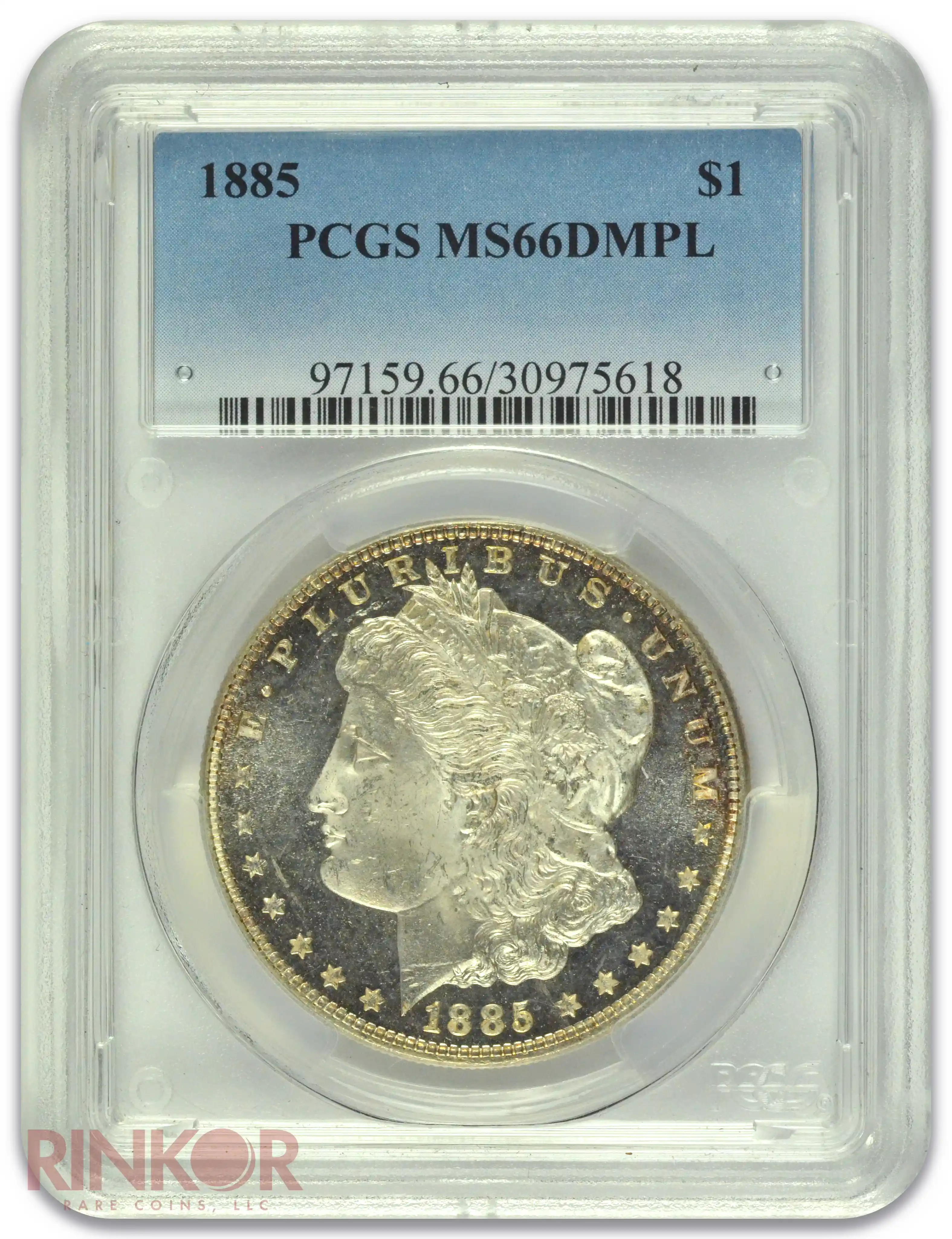 1885 $1 Morgan Dollar PCGS MS 66 DMPL 