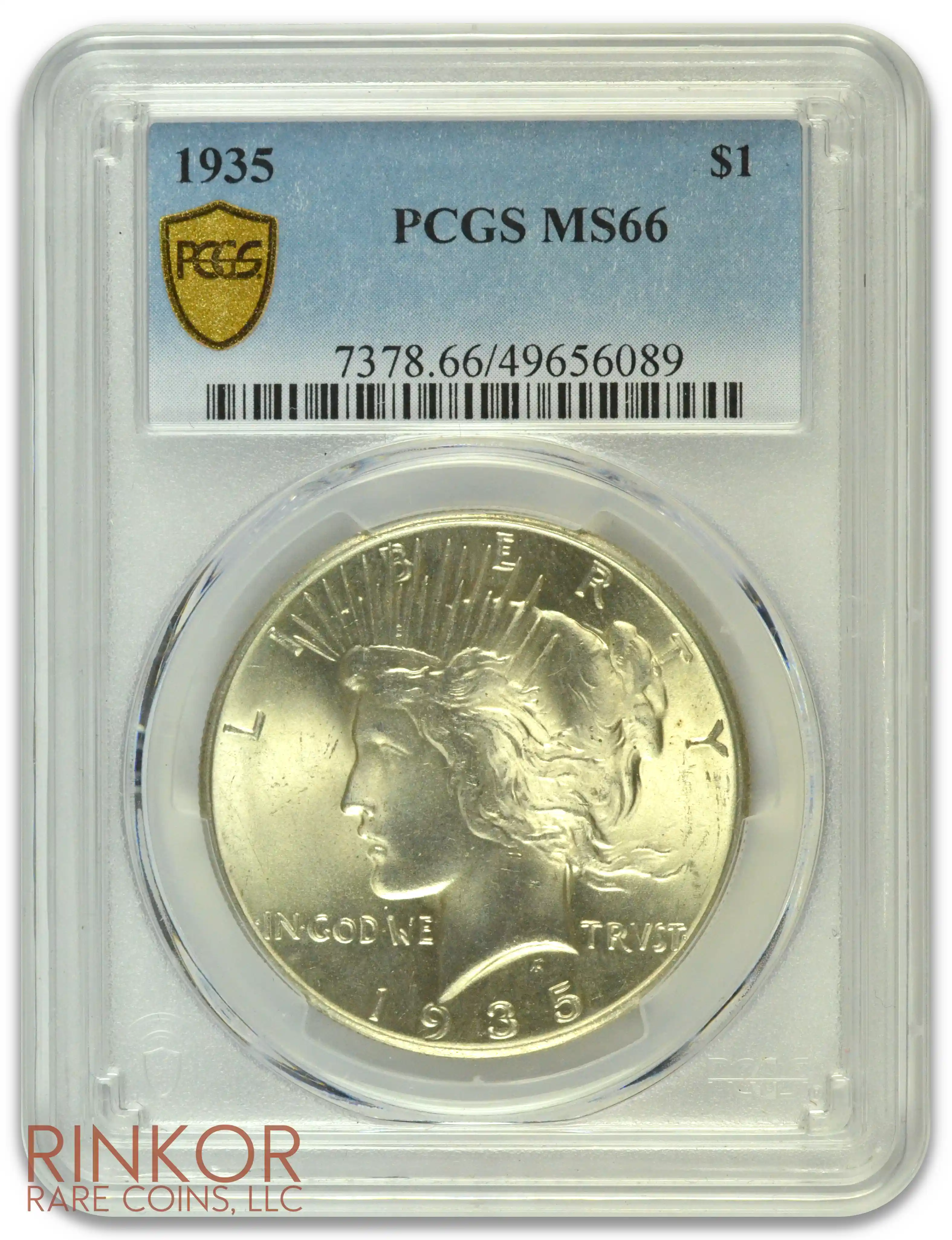 1935 $1 PCGS MS 66