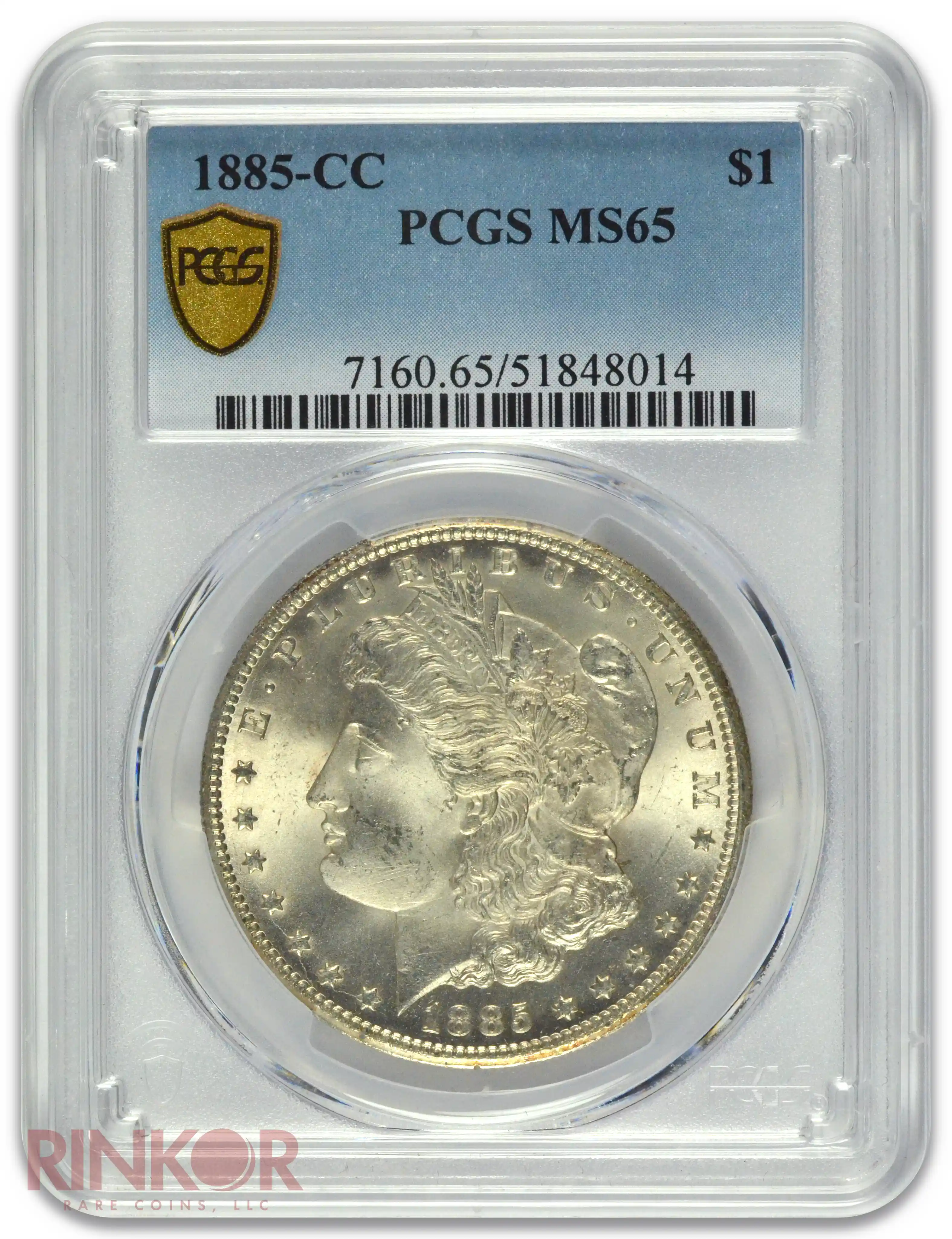 1885-CC $1 PCGS MS 65