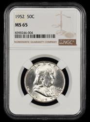 1952 Franklin Half Dollar NGC MS 65