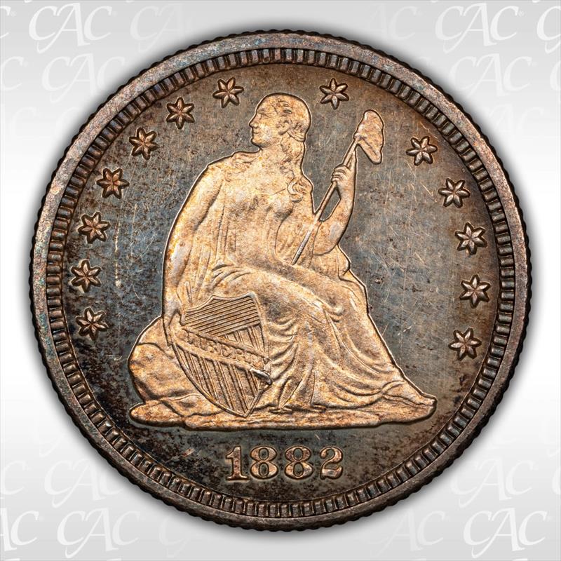 1882 25C CACG PR 63 