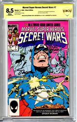 Marvel Super Heroes Secret Wars #7 CBCS 8.5 Signed by John Beatty, Mike Zeck, Jim Shooter 