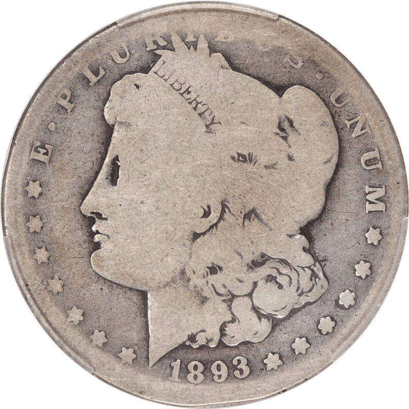1893-S Morgan Silver Dollar, $1 PCGS AG 03 CAC - Nice Original Coin