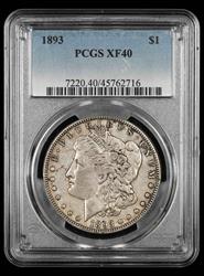 1893 $1 PCGS XF-40