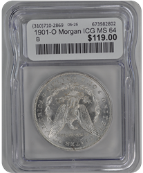 1901-O Morgan ICG MS 64
