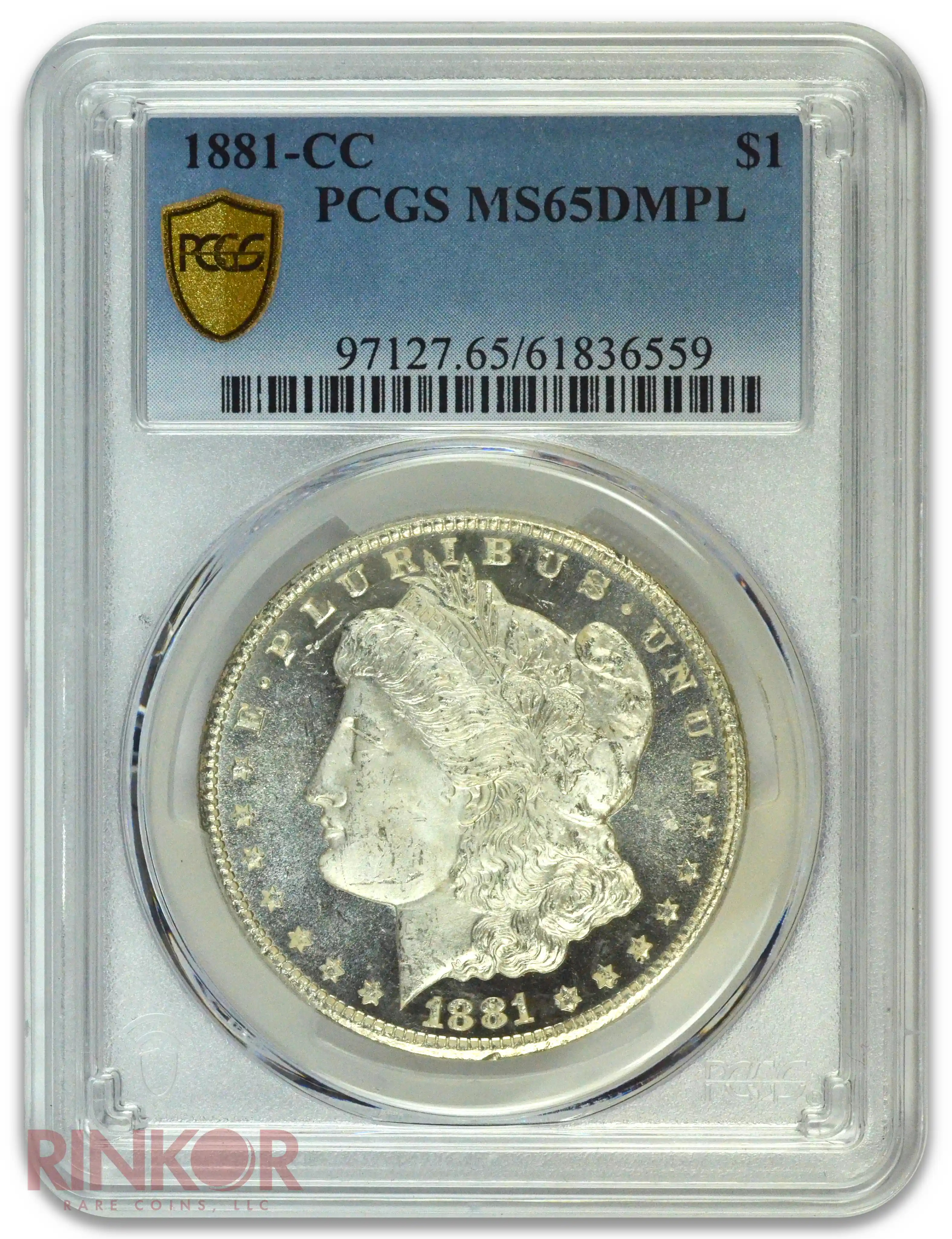 1881-CC $1 Morgan Dollar PCGS MS 65 DMPL
