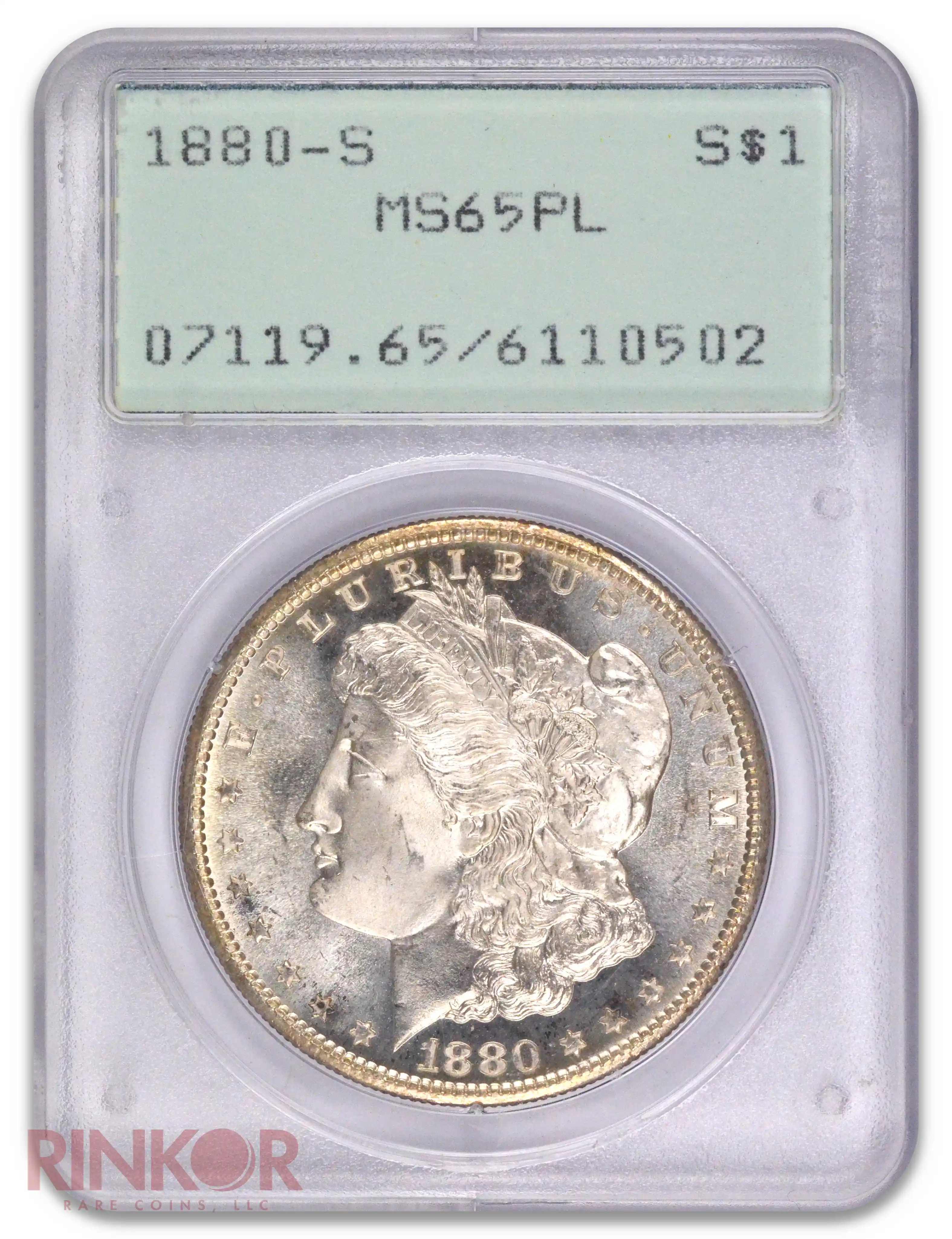 1880-S $1 Morgan Dollar PCGS MS 65 PL