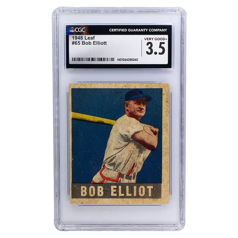 1948 Leaf Bob Elliott #65 CGC VG+ 3.5 