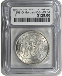 1898-O Morgan ICG MS 64